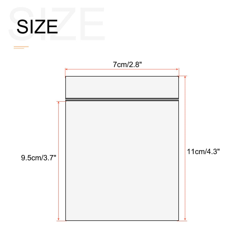 MECCANIXITY Anti Static Bags Shielding Bag 2.8x4.3inch(7x11cm) Red Transparent Resealable for Hard Drive HDD SSD 100pcs
