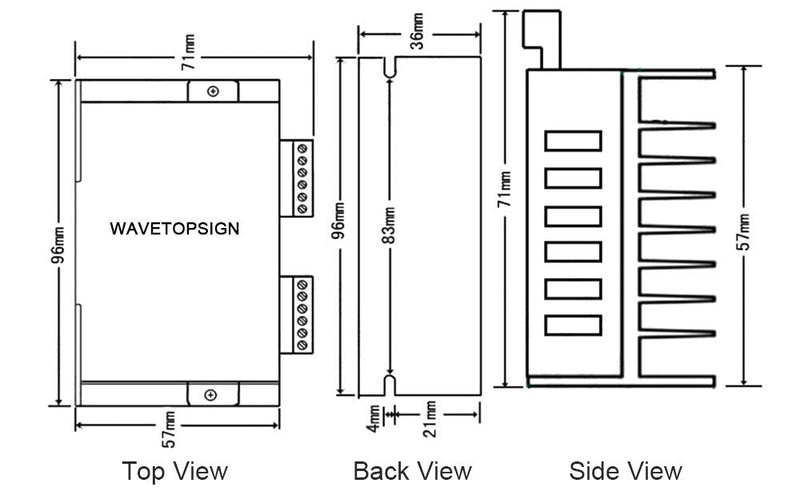 COVVY TB6600 4A 9-42V Stepper Motor Control CNC Controller 32 Segments 2/4 Phase Hybrid Stepper Motor Control Board