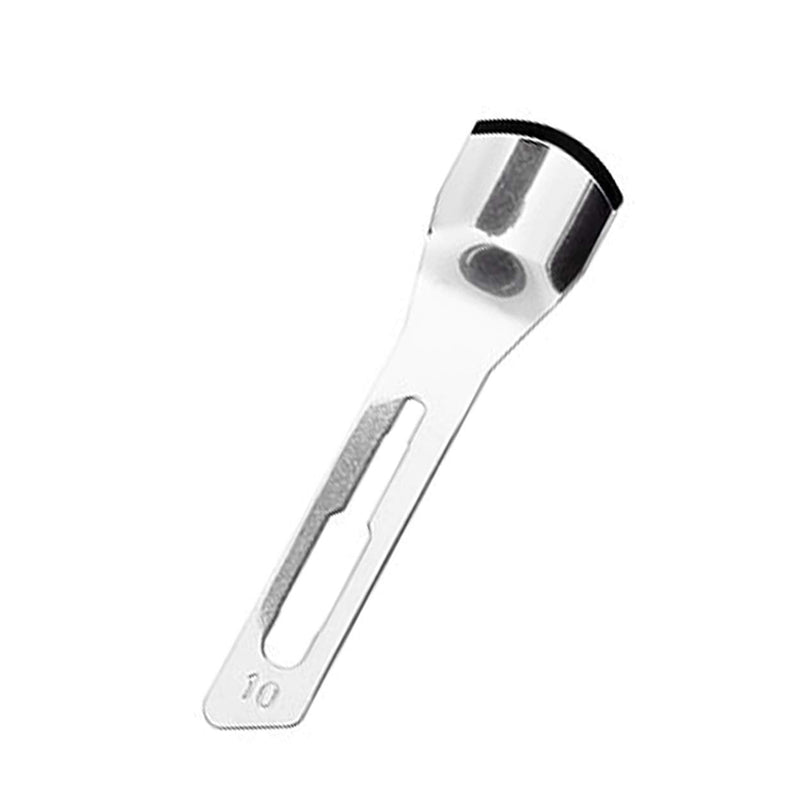 May Hollow Chisel Blades Scalpel Set for Podiatry & Foot Care - Scalpel Holder No. 3 & 10 Sterile Carbon Steel Blades Figure 10