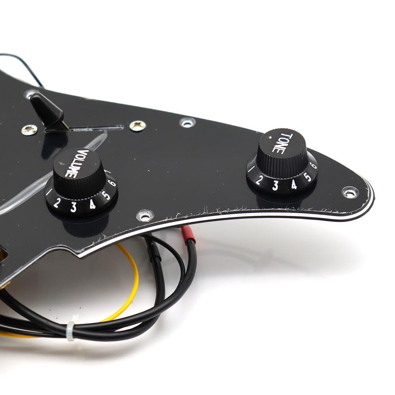 [AUSTRALIA] - 3-Ply Prewired Loaded HSH Guitar Pickups Pickguard for Ibanez Electric Guitar Replacement (Black) Black 