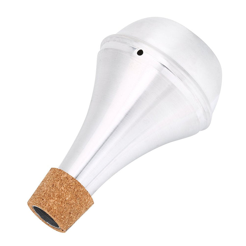 Trumpet Mute Practice Aluminum Alloy & Cork Brasses Musical Instrument Lightweight Parts Cordrope Wind Instrument Accessories