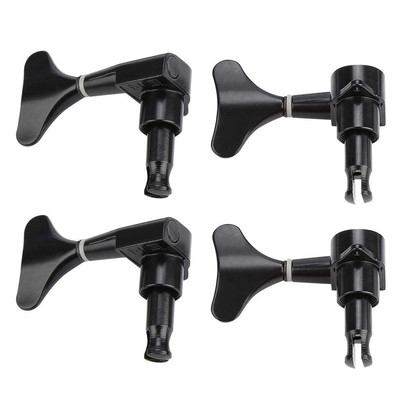 [AUSTRALIA] - VBESTLIFE 2L 2R Electric Bass Machine Heads, Sealed Tuner String Tuning Key Pegs for Electric Bass Black 