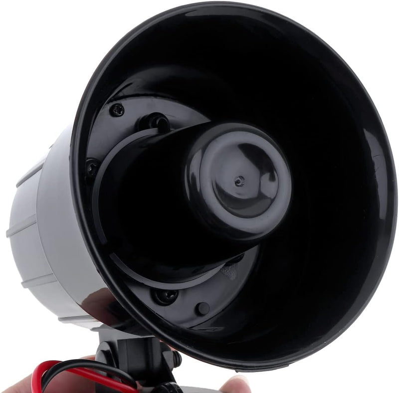 Car Alarm Siren, 12V 30W Car Motorcycle Alarm Warning Siren Horn 3 Sound Loud Speaker for Car/Motorcycle