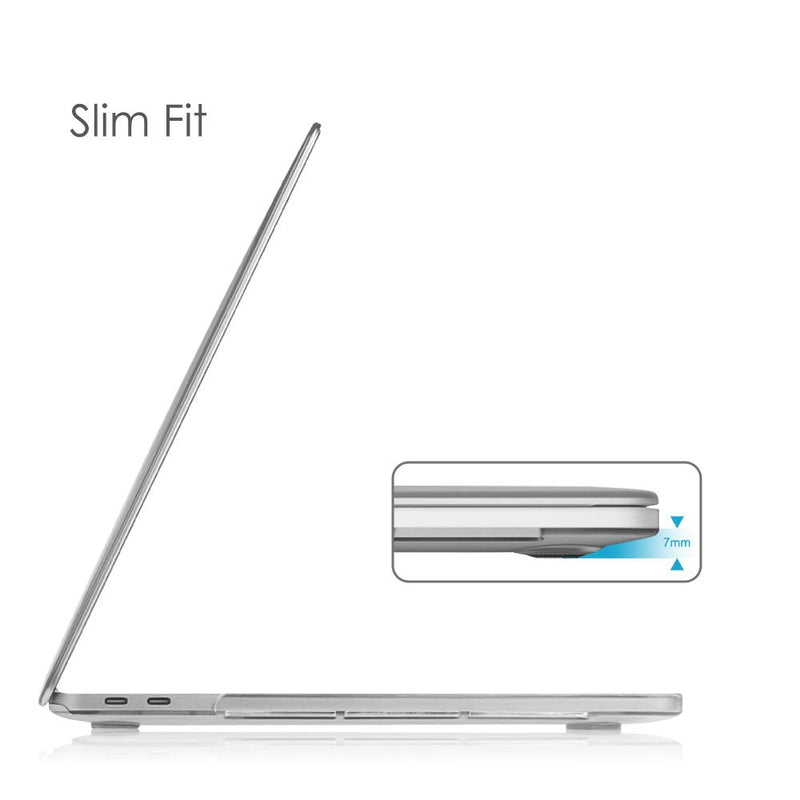 [AUSTRALIA] - Fintie Case for MacBook Pro 13 Inch A2338(M2 M1) A2251 A2289 A2159 A1989 A1706 A1708 (2016-2021 2022 2023 Release) with/without Touch Bar- Snap On Hard Shell Case Cover, Crystal Clear 