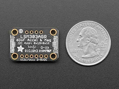 Adafruit LSM303AGR Accelerometer and Magnetometer, I2C, STEMMA QT/Qwiic 4413