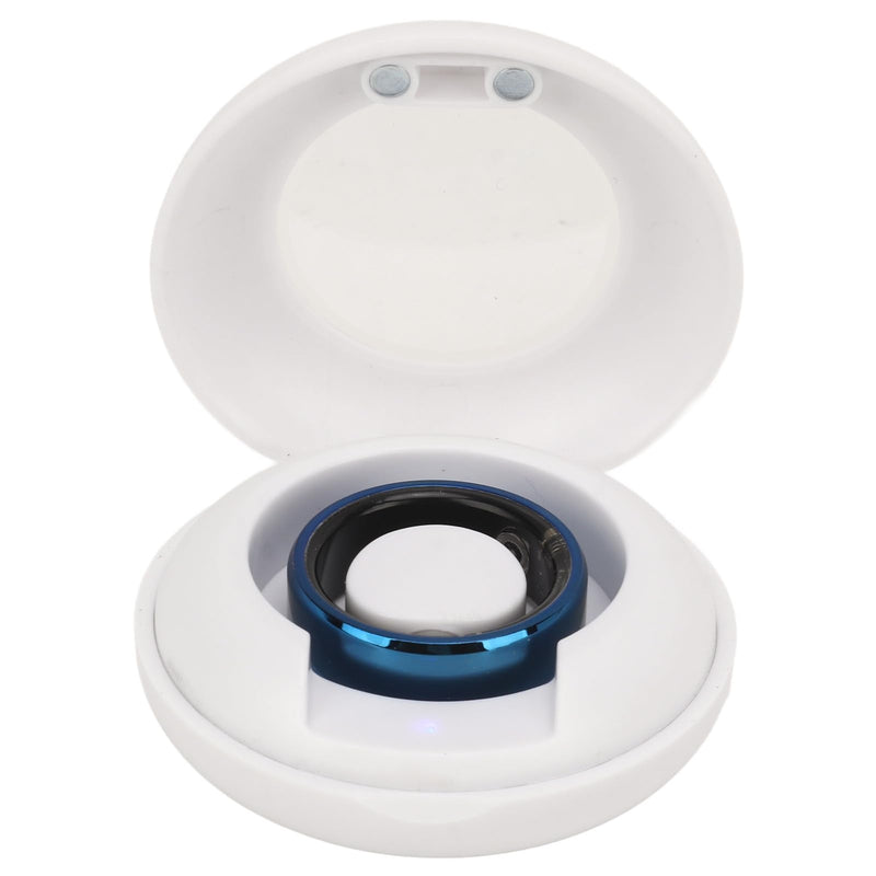 Smart Ring Health, Health Ring to Monitor Fitness Pedometer Sleep Data, Remotely Take Photo, IP68 Smart Health Ring for Men Women, Blue (10)