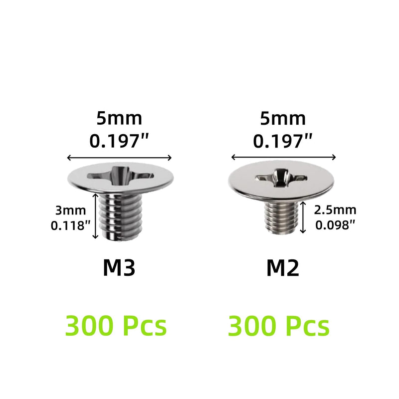 M2 and M3 Screws for M.2 SSD,PCIe NVMe.M2 and M3 Screws for Laptop (600) 600