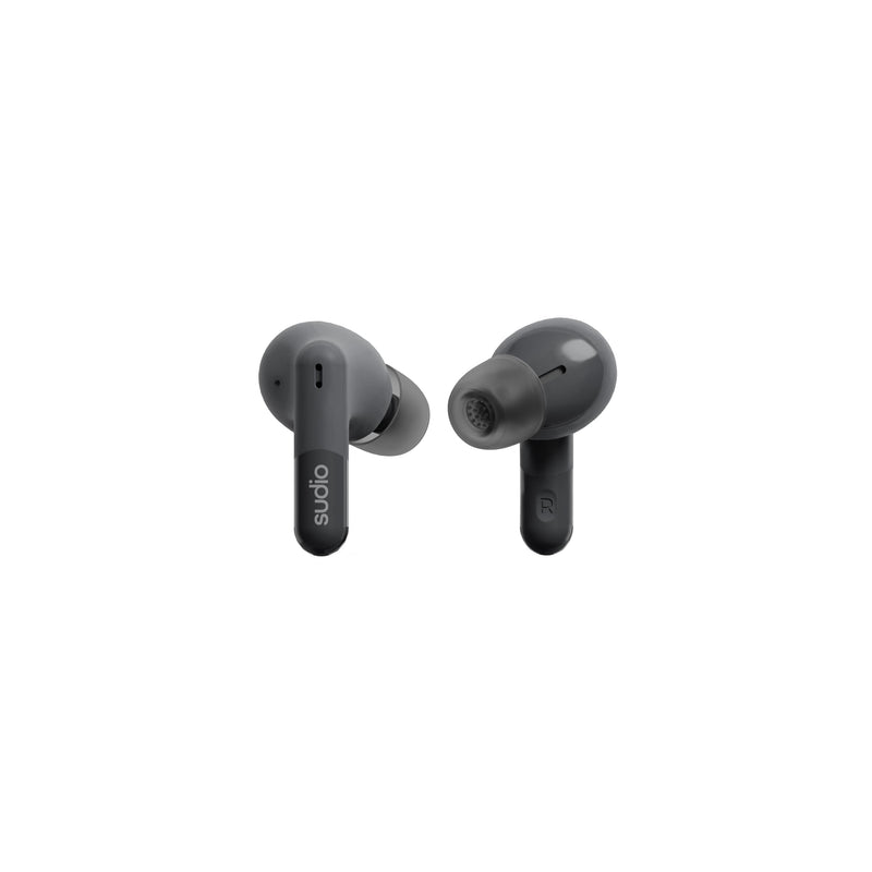 Sudio D1 True Wireless Earbuds - Bluetooth 5.4, ENC Noise Isolation, Touch Controls, 6.5H Playtime, USB-C Fast Charging, Voice Assistant Compatible for iOS & Android. Black