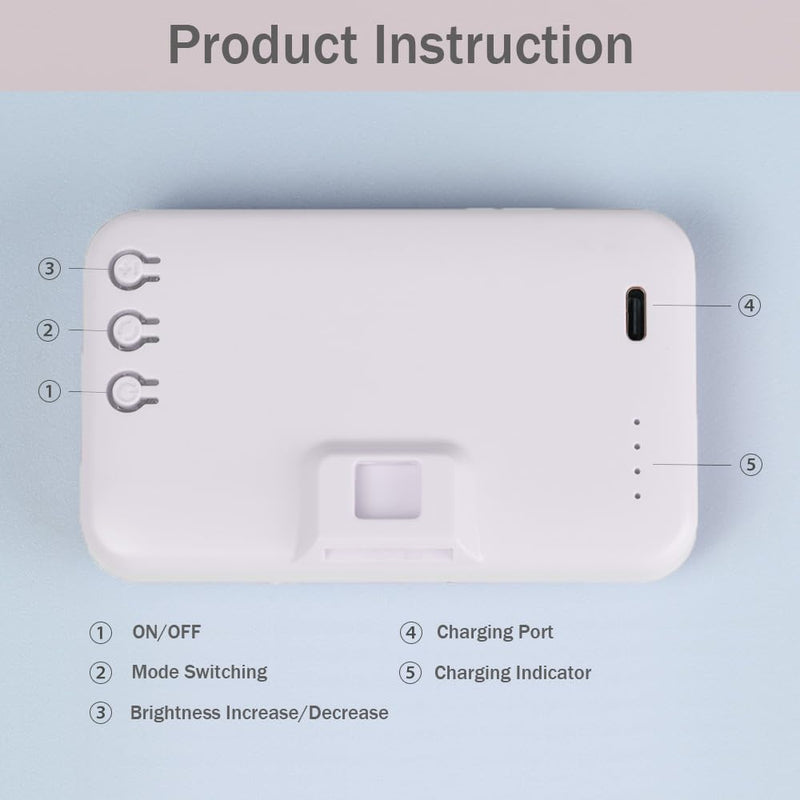 [AUSTRALIA] - Selfie Light for Phone, 66 LED Phone Light with Rechargeable Clip and Adjusted 3 Light Modes, 2000mAh Video Light for iPhone iPad, Laptop, Makeup, TikTok, Selfie, Vlog, Video Conference white 