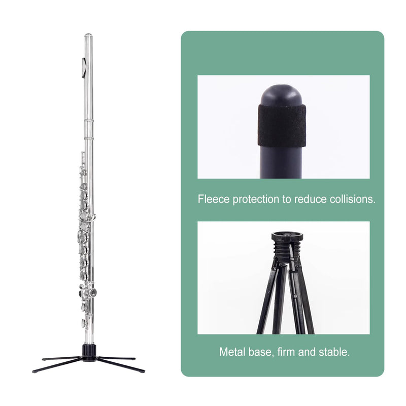 [AUSTRALIA] - Portable Flute Stand Foldable Flute Stand Metal Base, 4-Leg Flute Stand for Flute Piccolo 