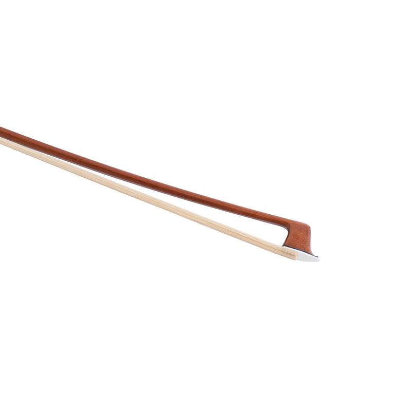 MI&VI AB-530 Classic Brazilwood Viola Bow for 14"-17" Violas (Full Size) with Bow Case Included | Well Balanced | Ebony Frog | Silver Mount | Mongolian Horse Hair - MIVI Music