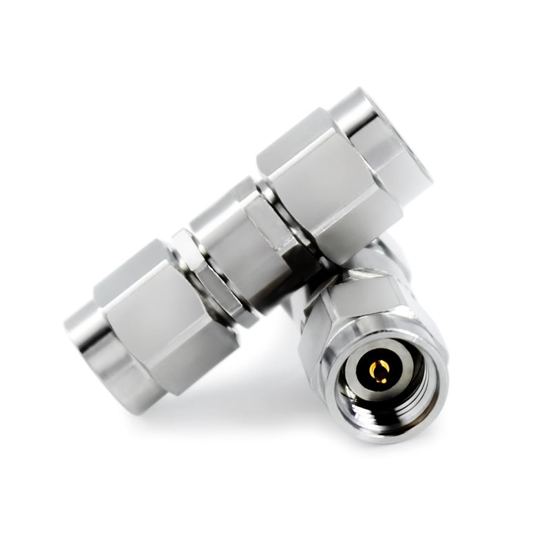 TOJOIN RF Coaxial Adapter Connector 2.92MM Male to Male DC-40GHZ 50ohm, RF 2.92MM Adapter for RF Cable, Coupler Antenna, Extension Cable, WiFi, 2PCS Silver 2.92MM-JJ-2pcs