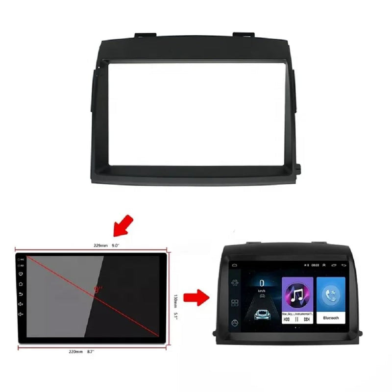 Fits for Toyota Sienna 2006-2010 Car Radio Stereo Fascia Frame Double DIN 9 inch Dash Installation Mounting Kit