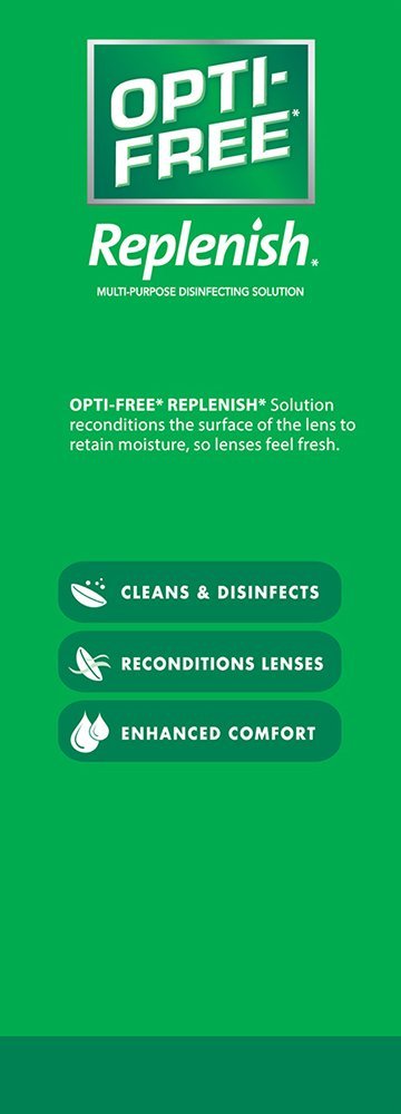 Opti-Free Replenish Multi-Purpose Disinfecting Solution With Lens Case, 10 Fl Oz 10 Fl Oz (Pack of 1)