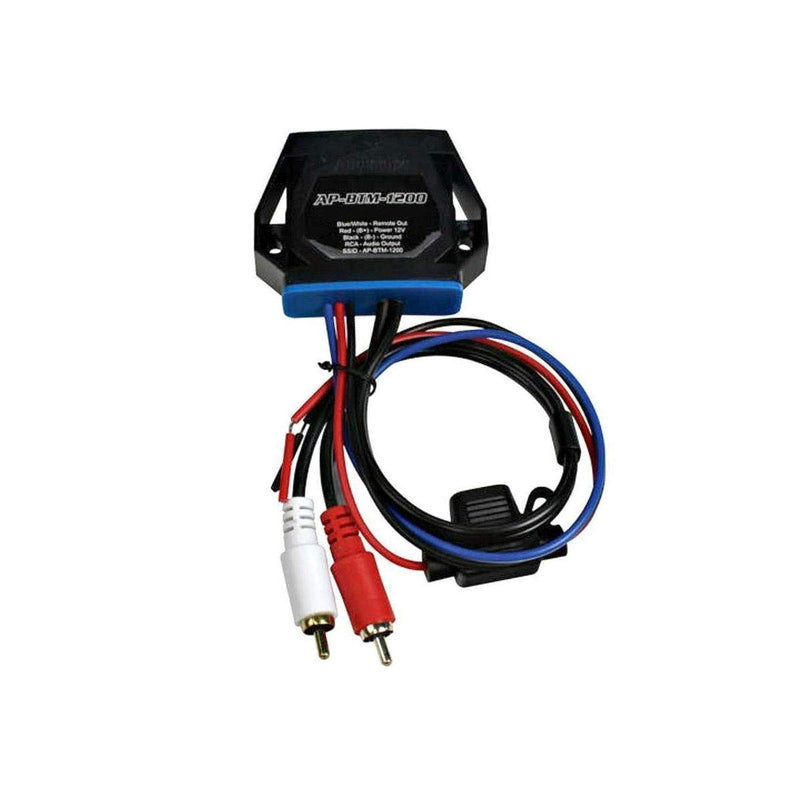 Audiopipe Marine Wireless Audio Receiver Adapter converts any amplifier or RCAs to stream wirelessly