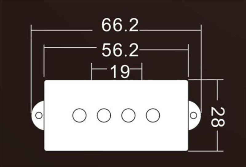 KAISH Black 4 String Alnico V Bass Pickups Vintage Sound P Bass Pickup for Precision P Bass Guitar 4 String PB Pickups