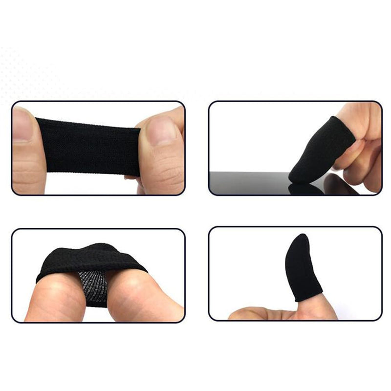 [AUSTRALIA] - Garneck 10 PCS - Mobile Phone Gaming Finger Sleeves - Gamer Nylon Thumb Sleeves Mobile Gaming Stabilizer Compression Support Sleeve - Finger Gloves for All Touchscreen Devices 