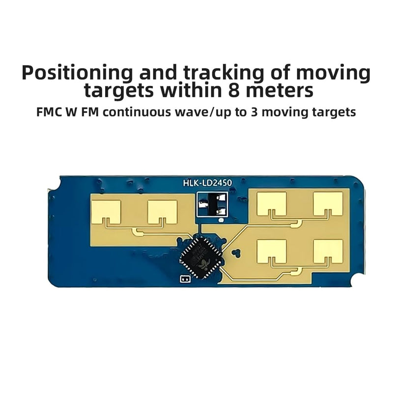 JMT HLK-LD2450 24GHz Trajectory Sensor, ISM Smart Home, Human Motion Tracking, Ra·DAR Induction Module, Distance Angle, Speed Measurement (Pack of 5) 5Pcs