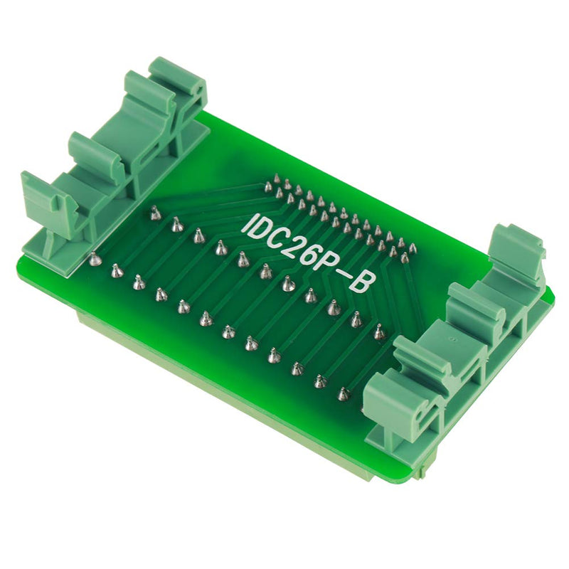 Pins and Cage Copper IDC-26P DIN Rail 26Pin 5mm Transfer Terminal Block Horn Seat Connector Terminal Board with Bracket