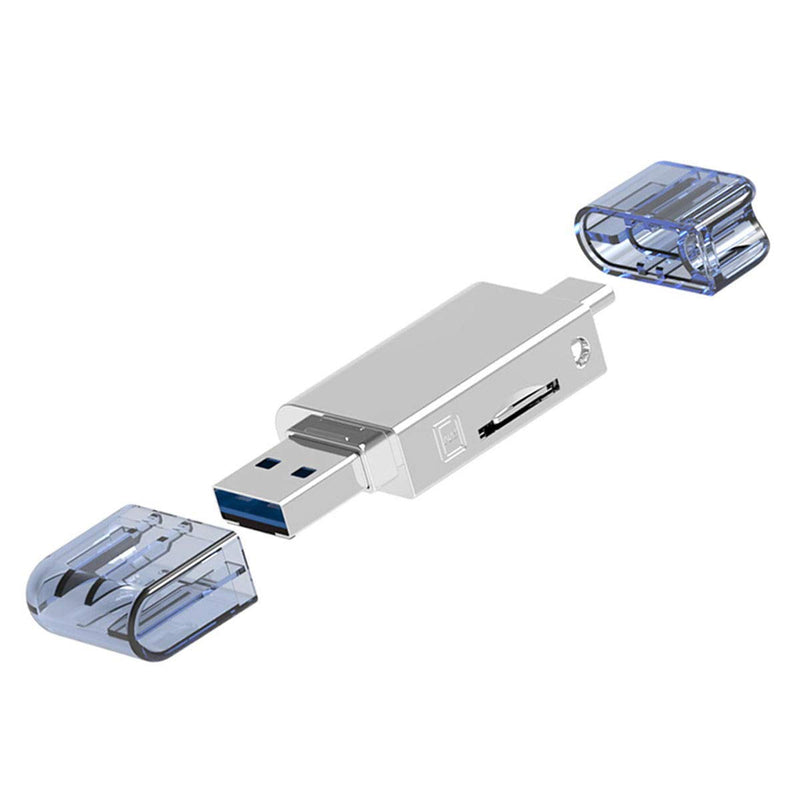 Xiwai USB-C Type C/USB 2.0 to NM Nano Memory Card & TF Micro SD Card Reader for Huawei Cell Phone & Laptop