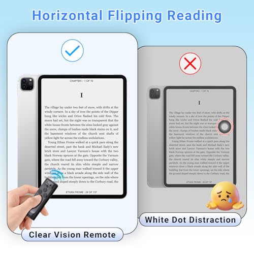 MILOUZ Remote Control Scrolling for Tiktok with Phone Stand,Page Turner for Kindle App E-Book,Bluetooth Camera Shutter Remote for iPhone, Android,iOS,iPad,Tablet (Black) Black