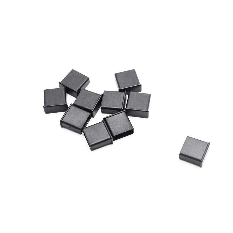 Antrader 10pcs Plastic USB Type A Male Anti-Dust Stopper Plug Cover Protector Cap, Black