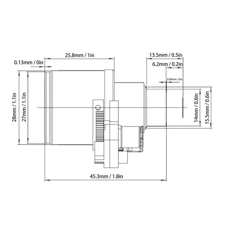 Motorized Zoom Lens, Low Distortion Auto Zoom Lens IR Correction Autofocus High Precision for Camera
