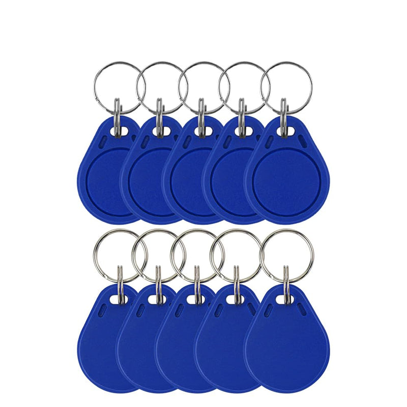 10pcs 13.56MHz UID Rewritable IC Clone Smart Key Fobs,Blank Tag Writable Readable,Access Control RFID Tag Token,Access Control Key Card Used to Copy/Clone Card Keyfob