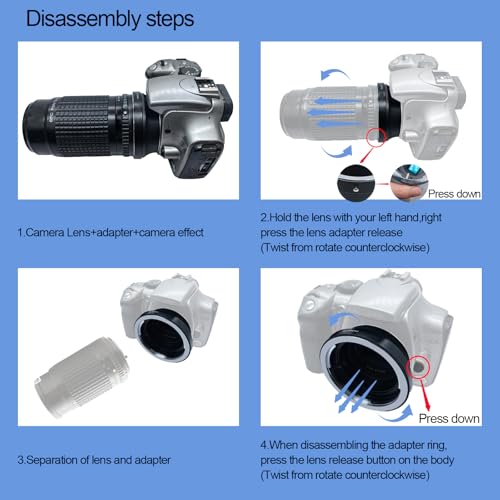 Compatible with PK 645 P645 PK645 Lens to EF (EF, EF-S) Mount SLR Cameras5D,5D Mark II/III,7D,10D,20D,30D, 40D,50D,60D, Rebel xt, xti, xs, xsi,PK645 to EF Lens Adapter.