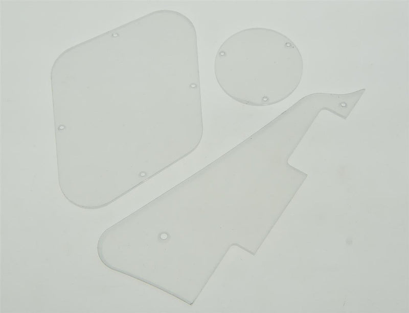 [AUSTRALIA] - KAISH Clear LP Pickguard Back Plate Transparent Switch Cavity Covers for Epi Les Paul 