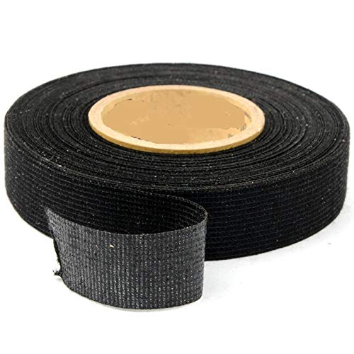 5 Rolls Wire Loom Harness Tape, Wiring Harness Cloth Tape, Wiring Loom Harness Adhesive Cloth Fabric Tap， Adhesive Fabric Tape for Automobile ，Wire harnessing Noise Damping Heat Proof(15 mm x 15 m)