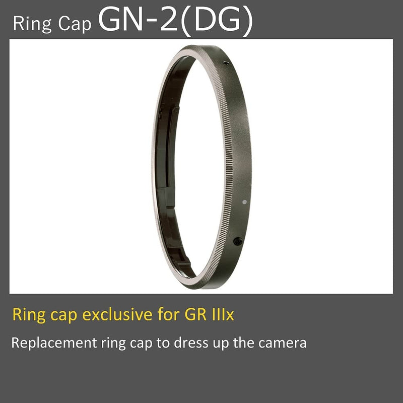 [AUSTRALIA] - RICOH Ring Cap GN-2 (DG) Dark Gray [Compatible Models: GR IIIx] [Dark Gray Color with Metallic Finish] [Replacement Ring Cap to Dress up The Camera] 30492 