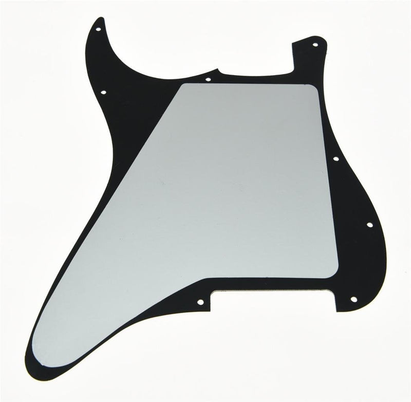 KAISH 11 Hole Strat Blank Pickguard ST Blank Scratch Plate No Pickup Holes for USA/Mexico Stratocaster/Strat Black 3 Ply