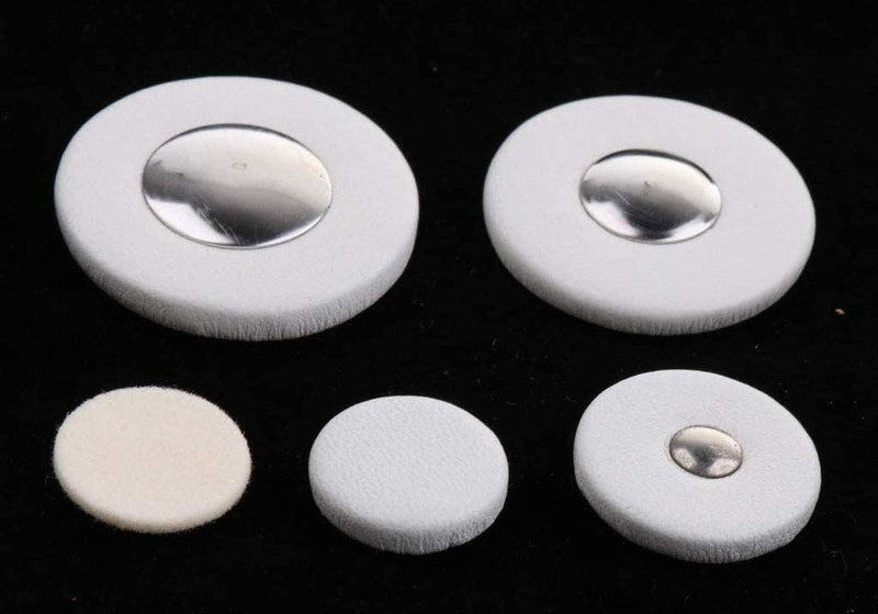 28 Pieces Clarinet Pads Replacement Set Bass Clarinet Woodwind Instrument Pads White 16MM-30.6MM