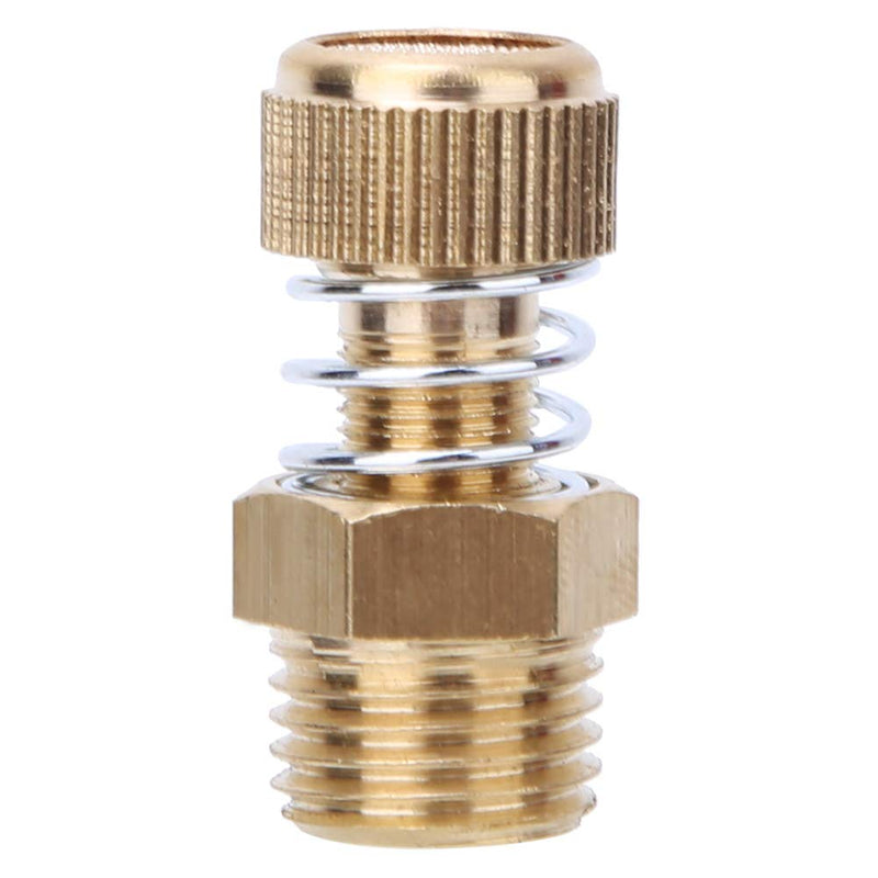 10 Pcs Threaded Pneumatic Silencer Brass BSPT Male Thread Solenoid Valve Muffler Muffler (1/4) 1/4