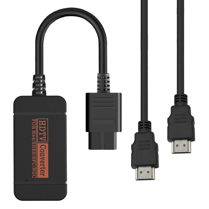 N64 HDMI Adapter, HDMI Converter with HDMI Cable for N64/Gamecube/SNES