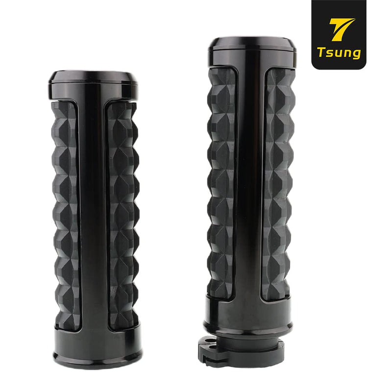 TSUNG Handlebar Grips 1 Inch Motorcycle 25MM Throttle Hand Grip Knob