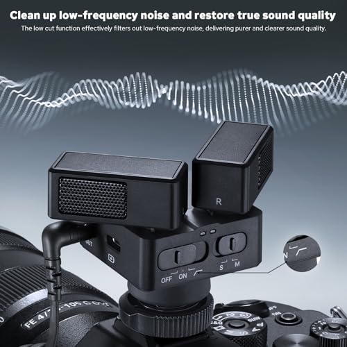 ZENIKO OC-D1 Stereo Dual Shotgun Mic Rotatable Microphone for Camera Phone