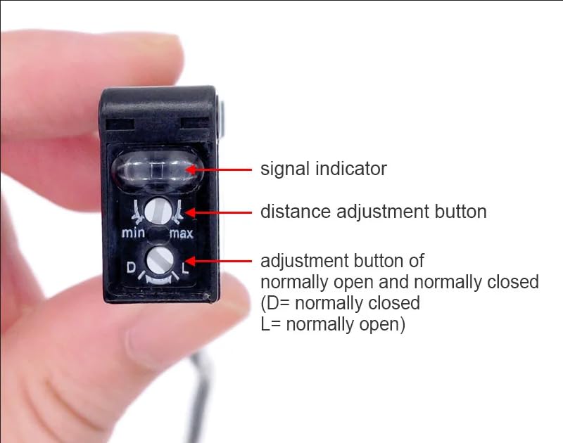 Photoelectric Infrared Switch, IR Photoelectric Sensor Switch, 12-24VDC E3Z-D61 Diffuse Reflection Infrared Sensor NPN Photoelectric Switch for Automatic Devices