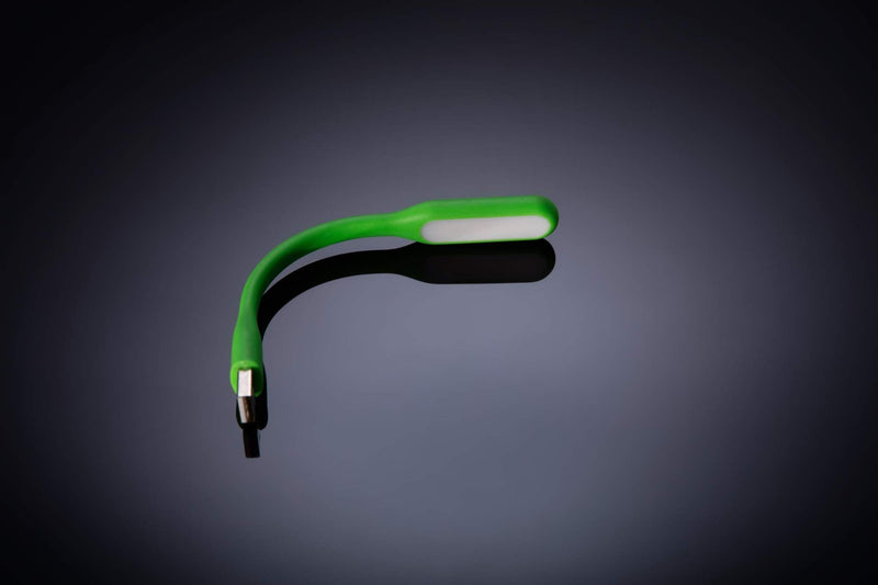 Schatzii | LED Laptop & Reading Light | High Intensity LED Light Powered by Any 2.0 & 3.0 USB Port on Laptop - No Batteries Needed | Adjustable & Bendable Light | Green