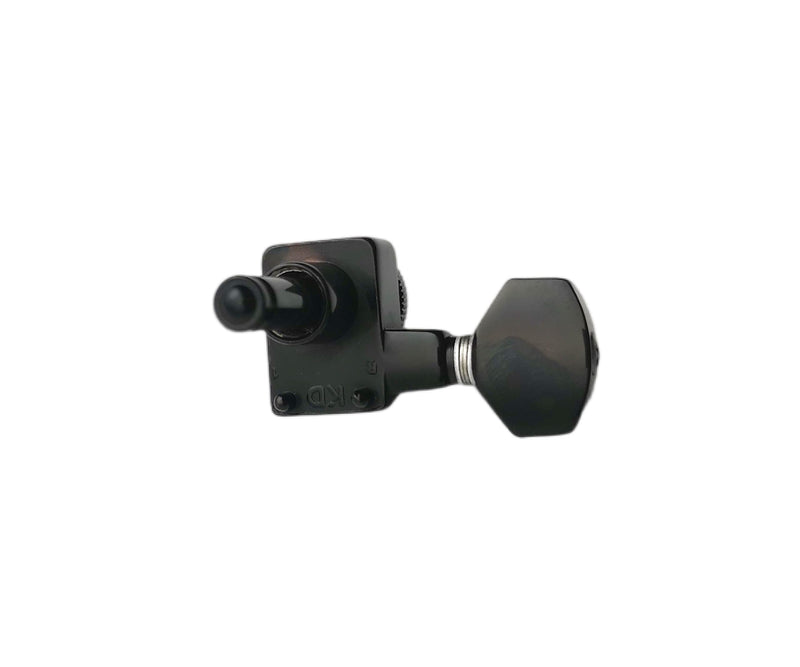 Guyker 6 In-line Guitar Locking Tuners – 1:18 Locking Tuning Key Pegs Tuners – Black
