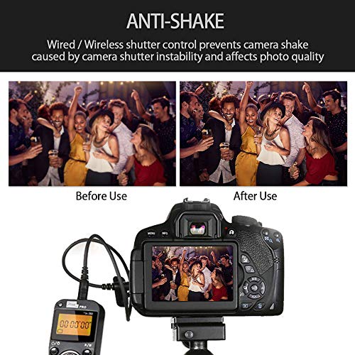 Remote Shutter Release Compatible for Sony, PIXEL TW-283 S1 Wireless Remote Release Cable Timer Remote Control Compatible for Sony Cameras