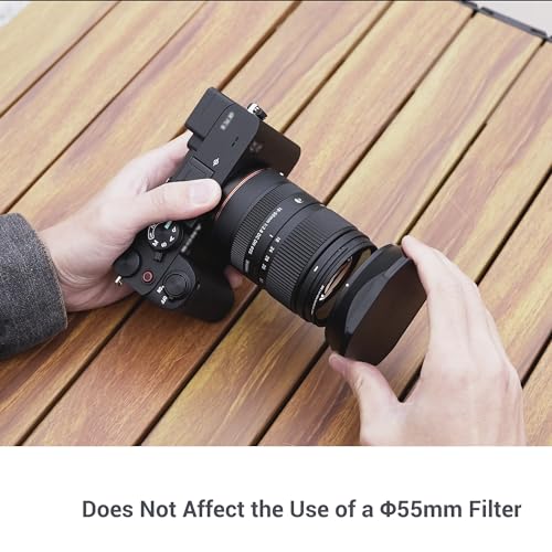JJC Metal Square Lens Hood for Sigma 18-50mm f/2.8 DC DN Contemporary Lens For Sigma 18-50mm F2.8 Lens
