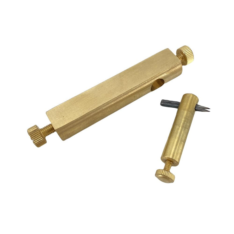 Yinfente 1set Brass Purfling Tools Inlay Inlaid Groove Carver Knife Luthier Tools for Making Violin Viola