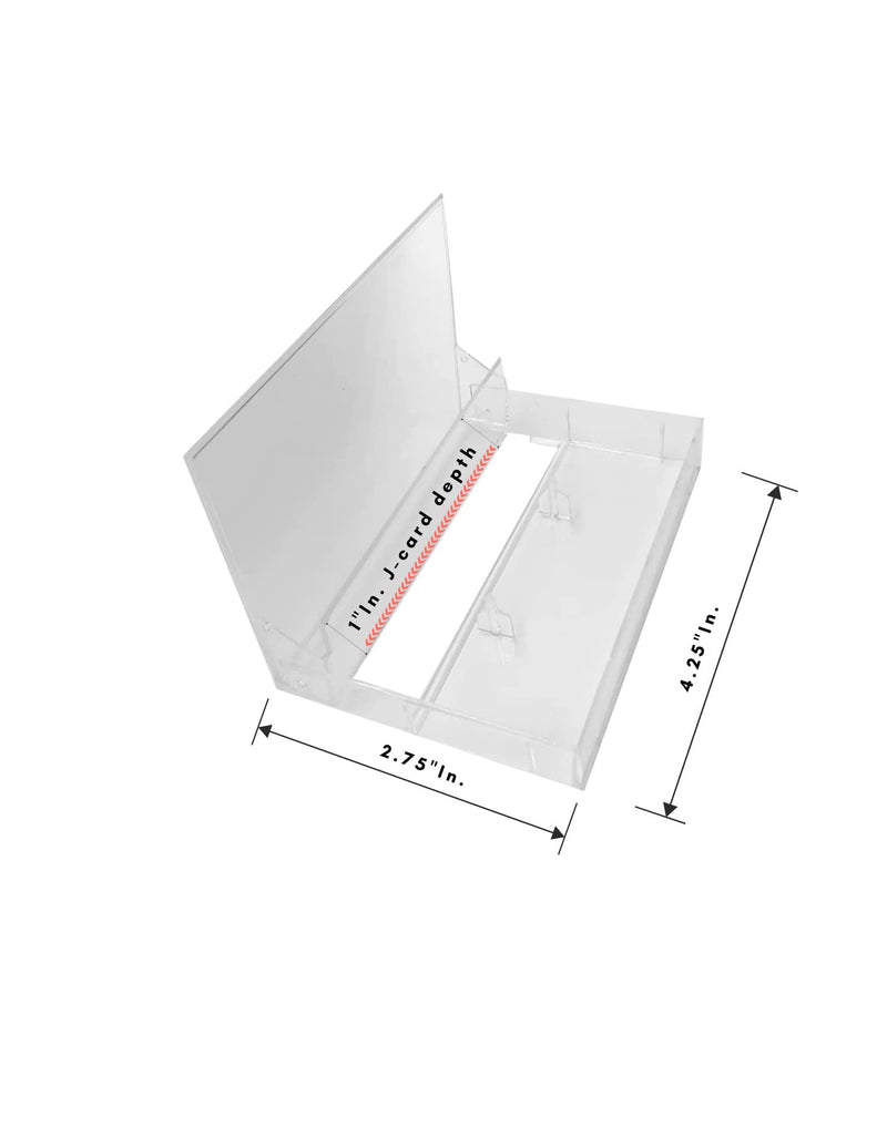 [AUSTRALIA] - Audio Cassette Tape case Clear/Clear Square Edge Audio Cassette Tape Storage 10 Pack 