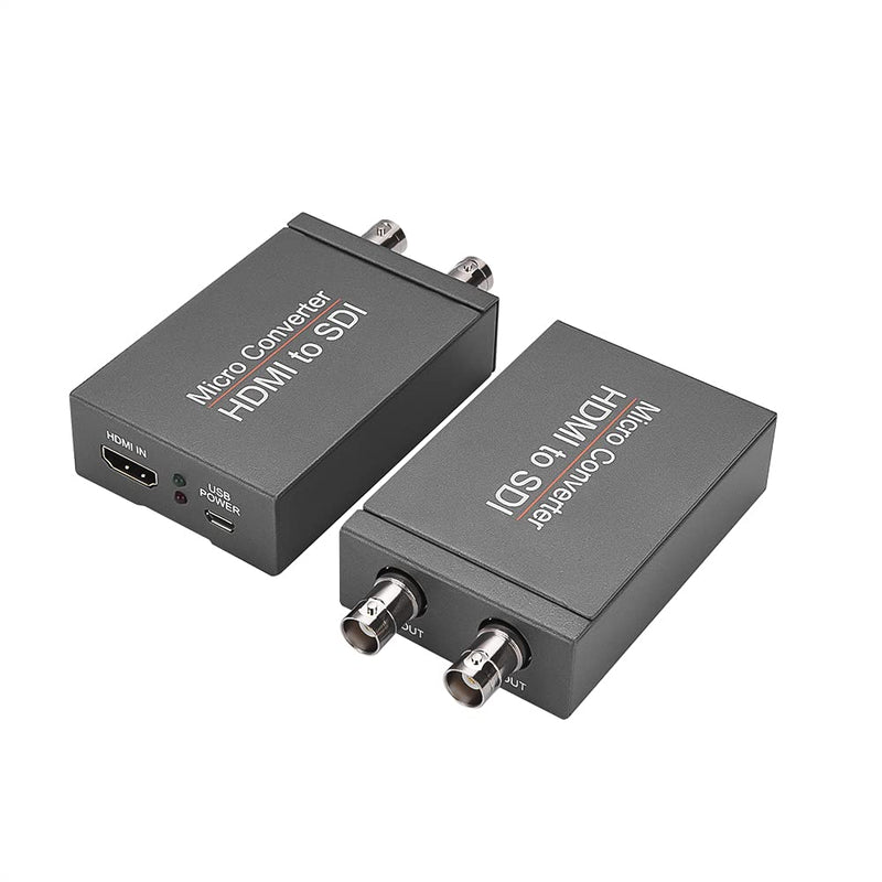 [AUSTRALIA] - HDMI to SDI Converter Adapter HDMI to 3G-SDI/HD-SDI Converter Audio Embedder Dual SDI Output for CCTV Camera Home Theater 