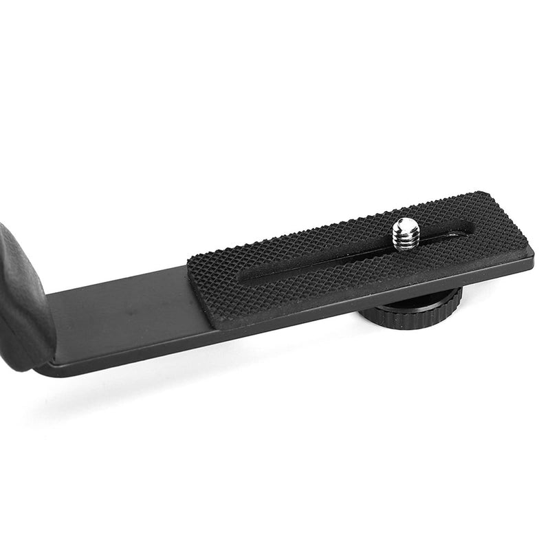 [AUSTRALIA] - Camera L Bracket, Lightweight Dual Hot Shoe Mount L Bracket for DSLR Mirrorless, with Comfortable Handle, for Horizontal Vertical , Photography 