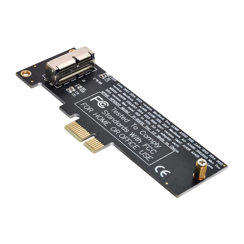 Xiwai PCI Express PCI-E 1X to 12+16Pin 2013-2017 Mac Pro Air SSD Convert Card for A1493 A1502 A1465 A1466