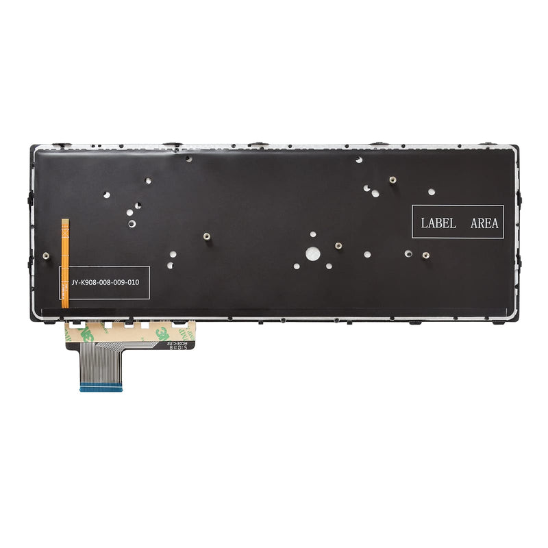 SUNMALL Backlit Keyboard Replacement Compatible with HP Elitebook Folio 9470m 9480m Series Laptop with Silver Frame No Pointer US Layout