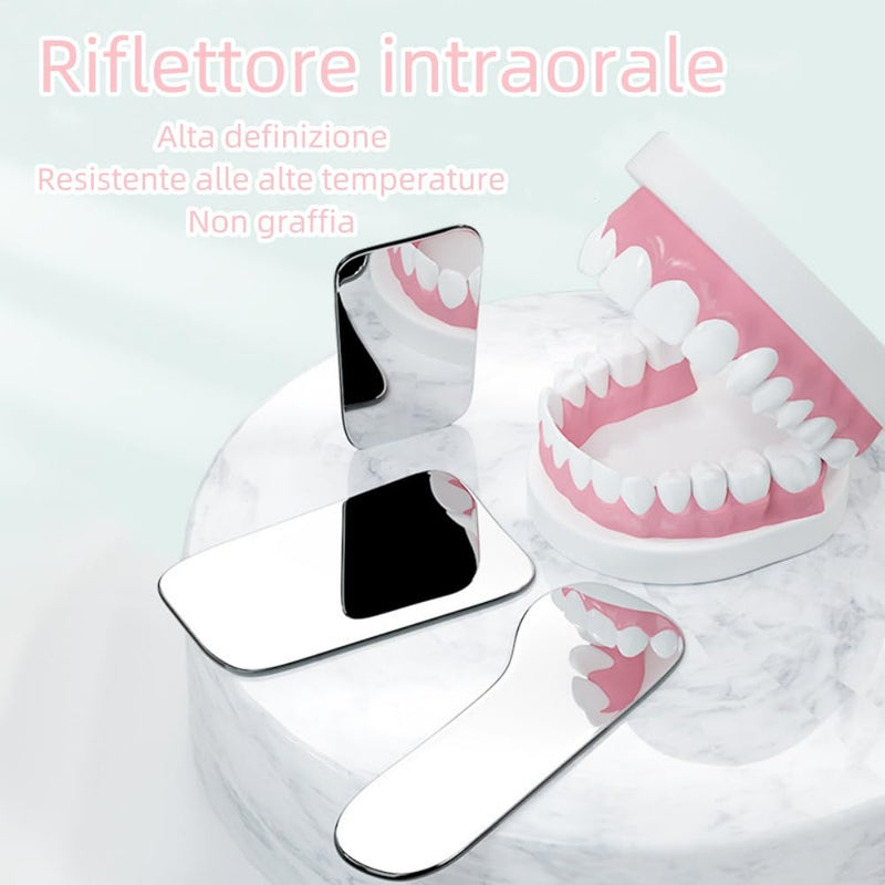 Norhogo Intra-oral Photography Mirror, Intra-Oral Inspection Mirror, Pack of 5, Mirror for Intra-Oral Dental Photography
